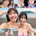 【F&Hカップの巨乳娘2人と水着で3Pハメ撮り!!】押せばヤレそうな股ゆる娘2人と海水浴デート!!ノリとテンションだけでホテインしてのW巨乳を超堪能!!交互にハメ倒し、チ○コが乾く暇なし!!両者平等に中出しをブチかます!!【あまちゅあハメREC#ひま&ひな#居酒屋店員】